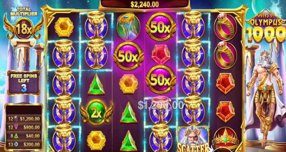 GATES OF OLYMPUS 1000 INSANE SPIN HIT 50X MULTIPLIER BONUS BUY ONLINE CASINO ONLINE SLOT HUGE WIN