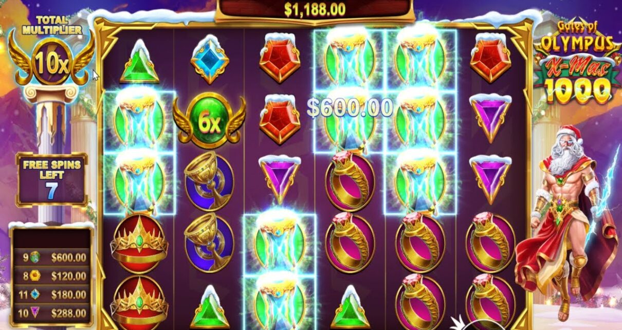 GATES OF OLYMPUS 1000 X-MAS EPIC WIN BONUS BUY ONLINE CASINO ONLINE SLOT NEW GATES