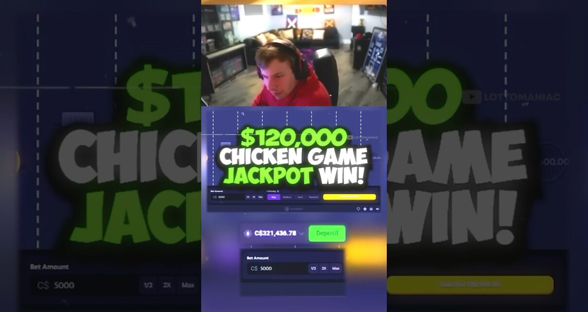 🤯HE WON 0,000 ON THIS CHICKEN GAME 🤑