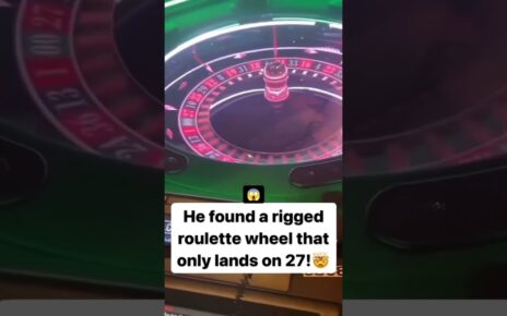 He found a rigged roulette wheel that only lands on 27! #casino