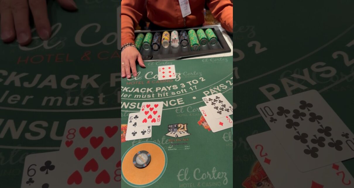 I cannot believe I pulled this off 😂 0 to 00 on blackjack