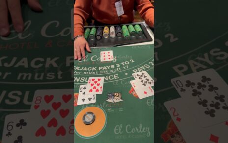 I cannot believe I pulled this off 😂 0 to 00 on blackjack