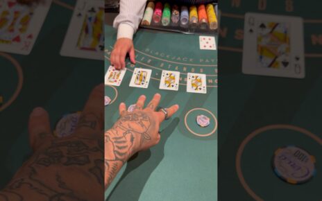 I just split 4 tens at the blackjack table.. #casino #gamble #roulette #blackjack #slots #funny