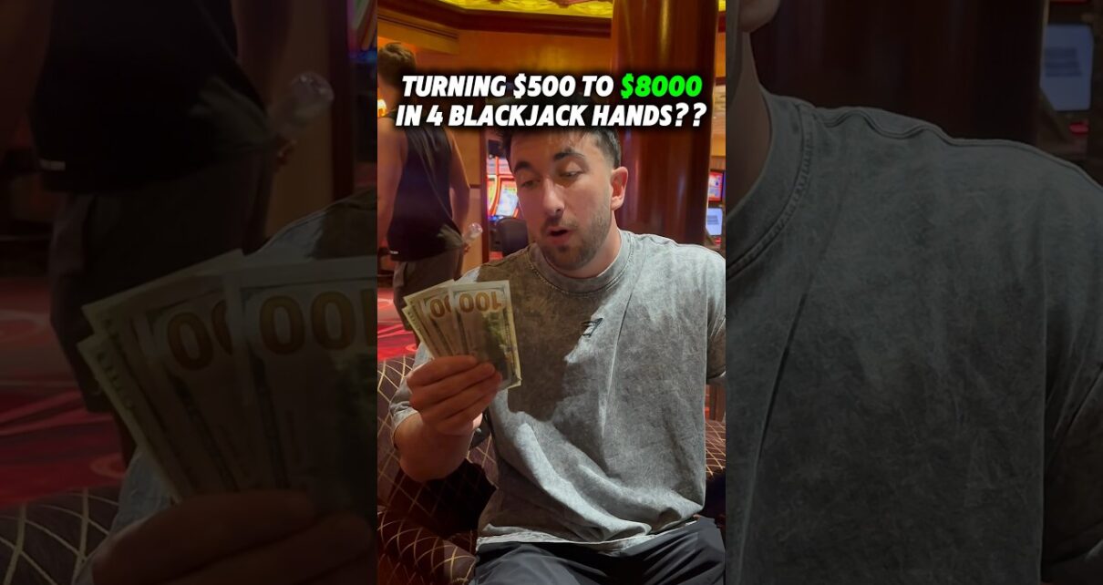 I thought it could NEVER be done…🤯 #casino #blackjack #gambling #lasvegas #comedy #win