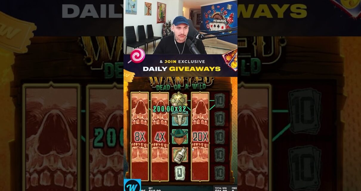 INSANE WIN ON WANTED BY HYUS #casino #gambling #bigwin #slots #wrewards #cryptocasino #foryou