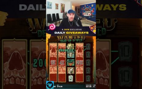 INSANE WIN ON WANTED BY HYUS #casino #gambling #bigwin #slots #wrewards #cryptocasino #foryou