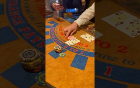 Il risque 50 000€ sur un seul coup de blackjack 🤯 #blackjack #casino