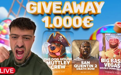 🔴LIVE – BONUS HUNT 2 MILIARDE LA PACANELE | GIVEAWAY 1.000 EURO | MARATON STREAM