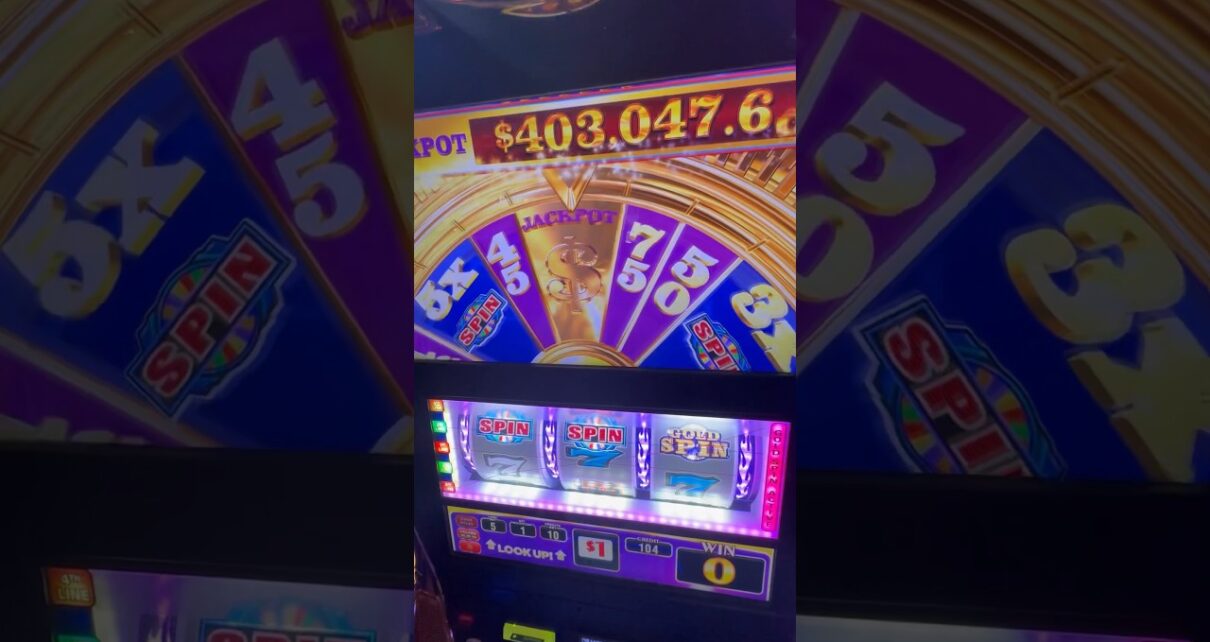 MASSIVE Wheel of Fortune Gold Spin Winner! #slots #casino #gambling #lasvegas #fun