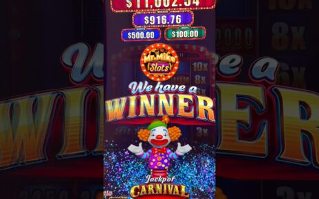 MAX BET GETS MASSIVE JACKPOT ON JACKPOT CARNIVAL #shorts #fyp #jackpot