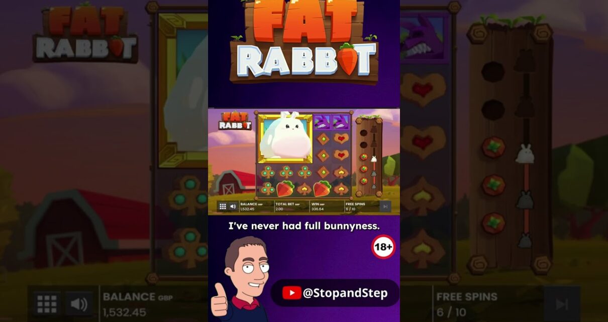My FATTEST Fat Rabbit EVER!! 🐇 BIG Online Slot Win 🎰