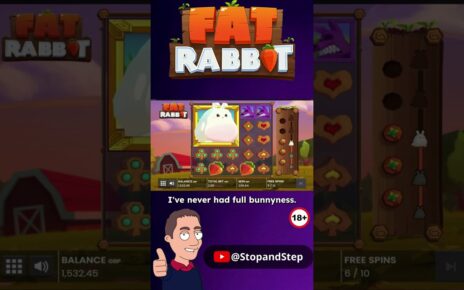 My FATTEST Fat Rabbit EVER!! 🐇 BIG Online Slot Win 🎰