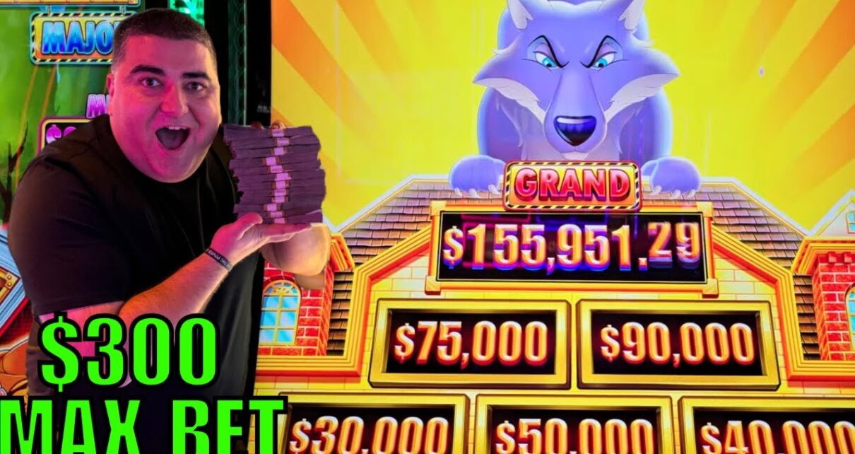 My Record BREAKING JACKPOT On Huff N Puff MONEY MANSION