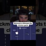 Nickmercs attempts the chicken game #roobet #onlinecasino #777 #cardgames #blackjack #gamble #casino