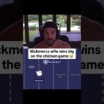 Nickmercs wife wins big on the chicken game #roobet #onlinecasino #777 #cardgames #blackjack #gamble