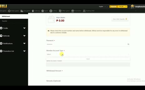 PAANO MAG WITHDRAW SA JILIASIA ONLINE CASINO SOBRANG DALI!!!!!