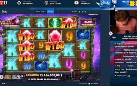 SANTUTU EN CASINO | QUE LOCURA +20MILLONES EN SLOTS ! SHOWTIME!