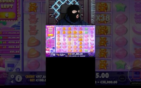 SUGAR RUSH gave a YEARS SALARY in 1 SPIN 🤯🎰#shorts #casino #sugarrush