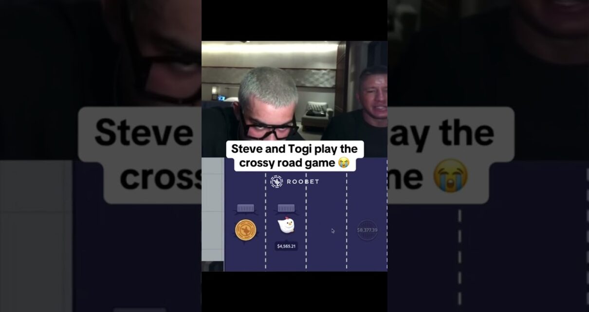 Steve and Togi play the crossy road game
