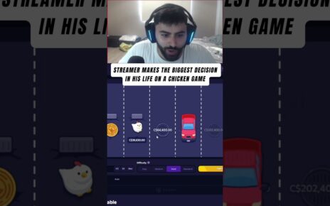 Streamer makes the biggest decision of his life on the chicken game