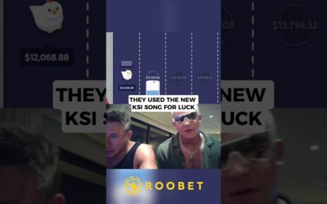 THEY USED THE NEW KSI SONG FOR LUCK😭😭 #roobet #highlights