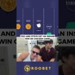 TOGI AND STEVE GET AN INSANE WIN ON CHICKEN GAME #roobet #highlights