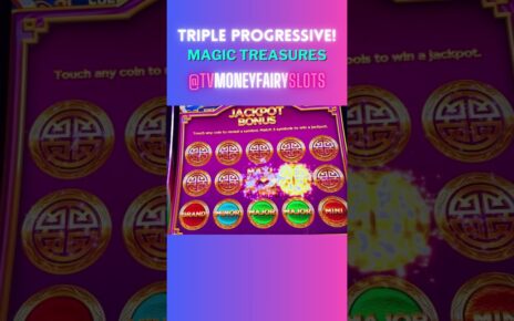 TRIPLE PROGRESSIVE WIN on MAGIC TREASURES!!! #magictreasures #igtslots #slot #slots #slotmachine