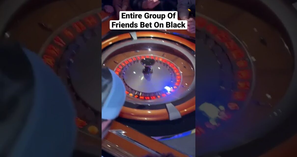 The Whole Squad Bets On Black In Roulette