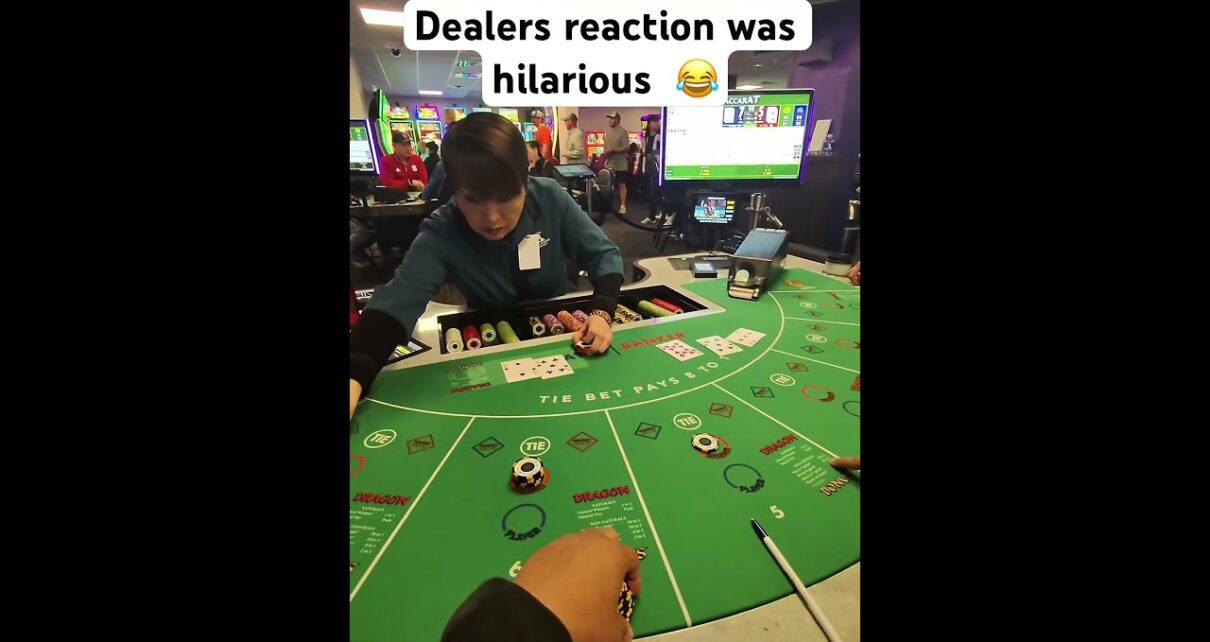 Thought it was no commission dealer corrected me 😂 0 hand of baccarat