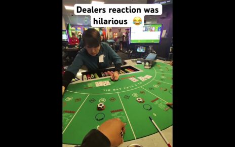 Thought it was no commission dealer corrected me 😂 0 hand of baccarat #comedy #casino #baccarat