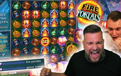 Unfassbar! FIRE PORTALS eskaliert mit Ansage! 🎰🔥 | Casino Slot Stream Highlights