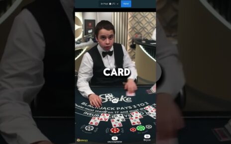 What the dealer doin…😂                  #casino #stake #blackjack #gambling #funny #onlinegambling