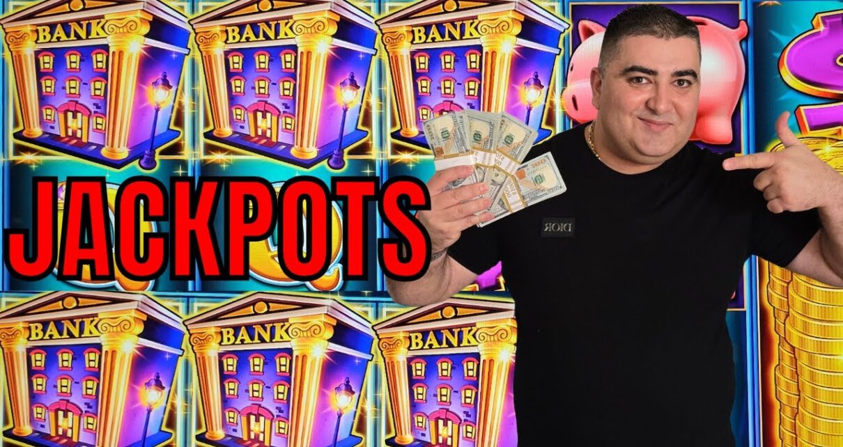 Winning BIG JACKPOTS On High Limit Piggy Bankin- Casino Huge Wins