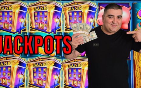 Winning BIG JACKPOTS On High Limit Piggy Bankin- Casino Huge Wins