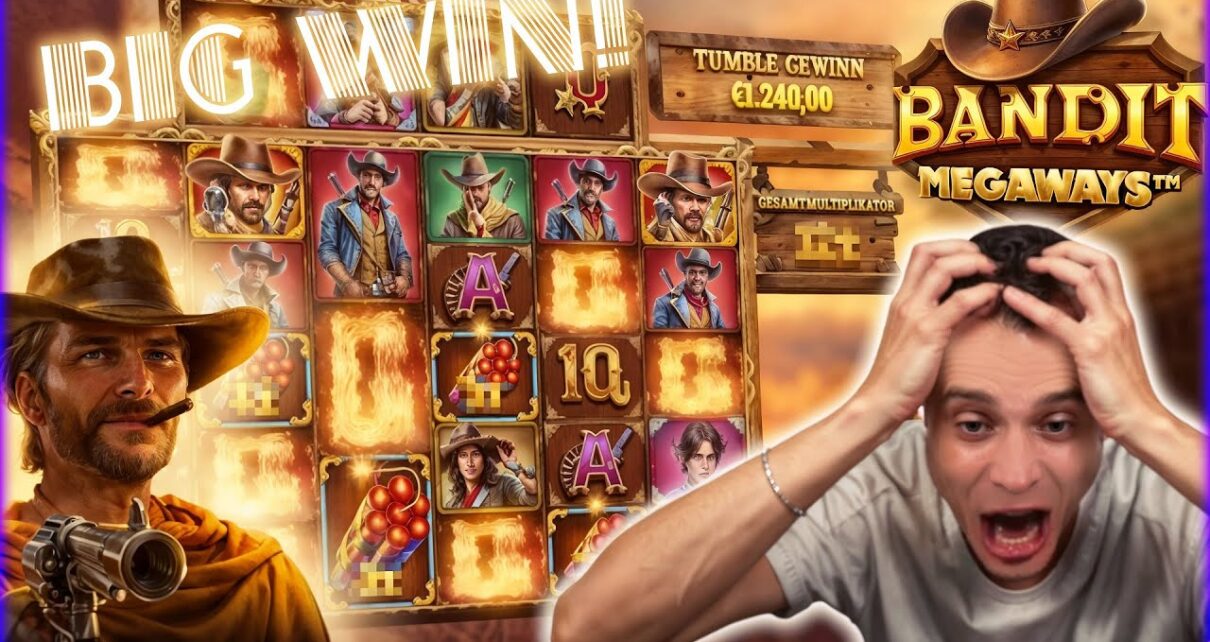 Big Win in Bandit Megaways – New Pragmatic Slot with 100 EUR Bet! Casino Slot Stream Highlights