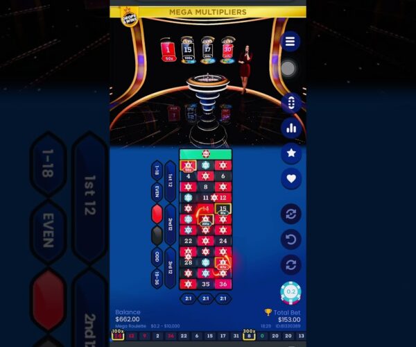 Insane Bet of  Leads to a Big Win with 200x, Resulting in 00 at Mega Roulette Live Casino Gameplay