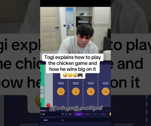 Togi explains the chicken game Big Win on Roobet on Twitch and gambling addiction at Stake