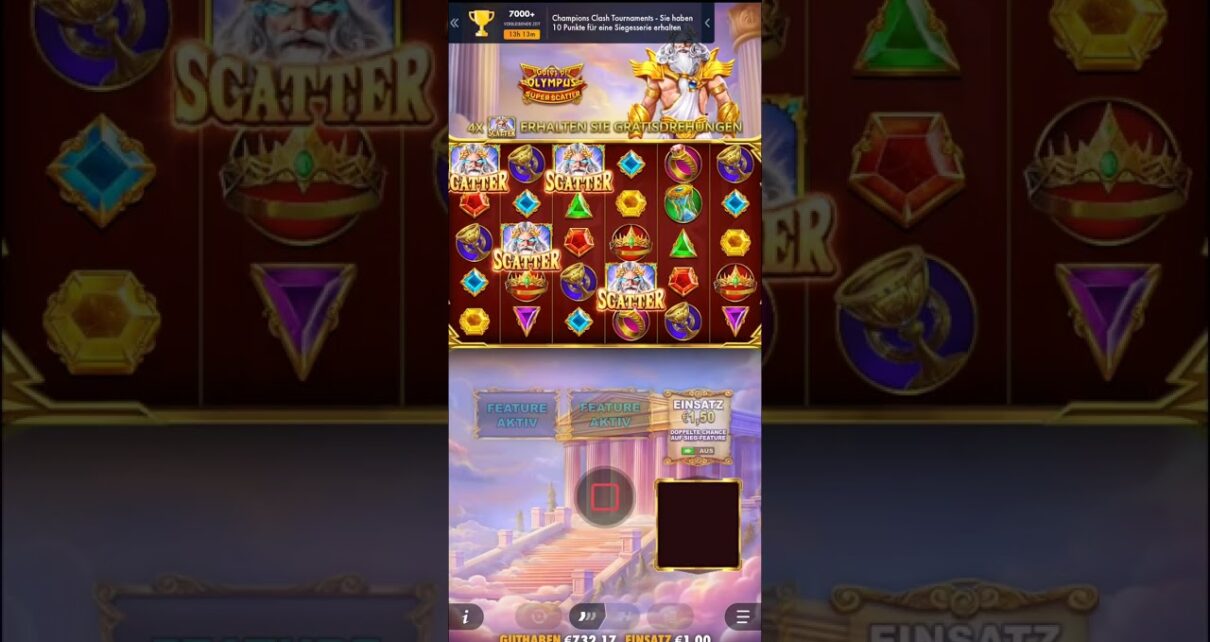 Big Win at Gates of Olympus with Super Scatter Maximum Buys in Merkur Magie and Novoline Online Casino.