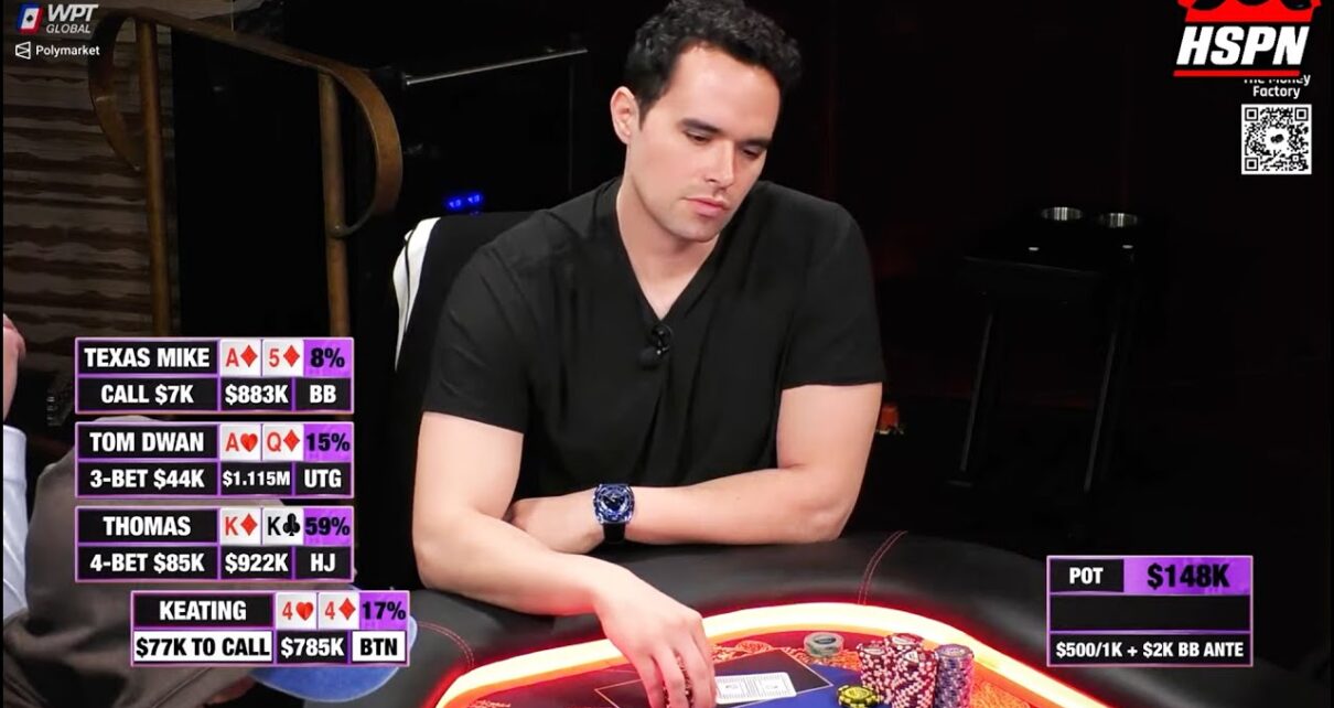 Big Win with Alan Keating, Tom Dwan, Texas Mike and Thomas in HSPN Legendary Poker Livestream Cash Games Big Win with Alan Keating, Tom Dwan, Texas Mike and Thomas in HSPN Legendary Poker Livestream Cash Games