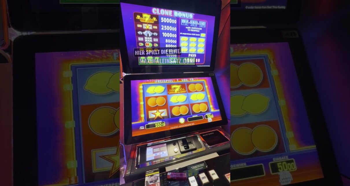 Big Win with a 50 € wager at Clone Bonus in Massive High Limit Slots 2025 Spielbank Merkur Magie Casino Spielothek