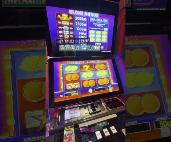 Big Win with a 50 € wager at Clone Bonus in Massive High Limit Slots 2025 Spielbank Merkur Magie Casino Spielothek