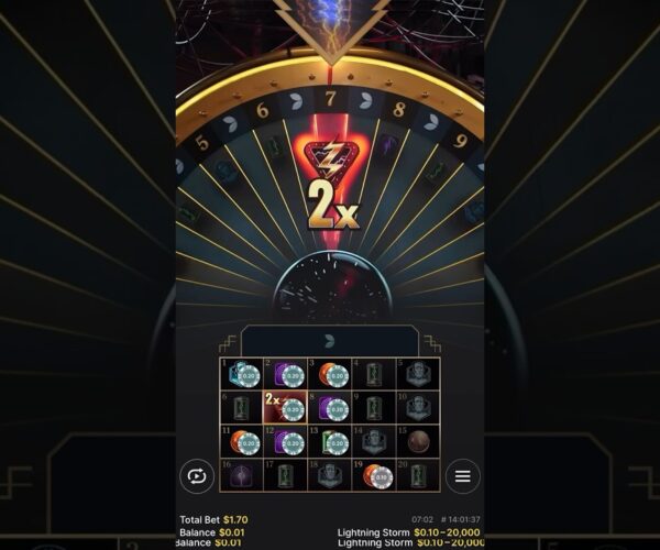 Massive Multiplier on Lightning Storm Bonus Round, Big Win