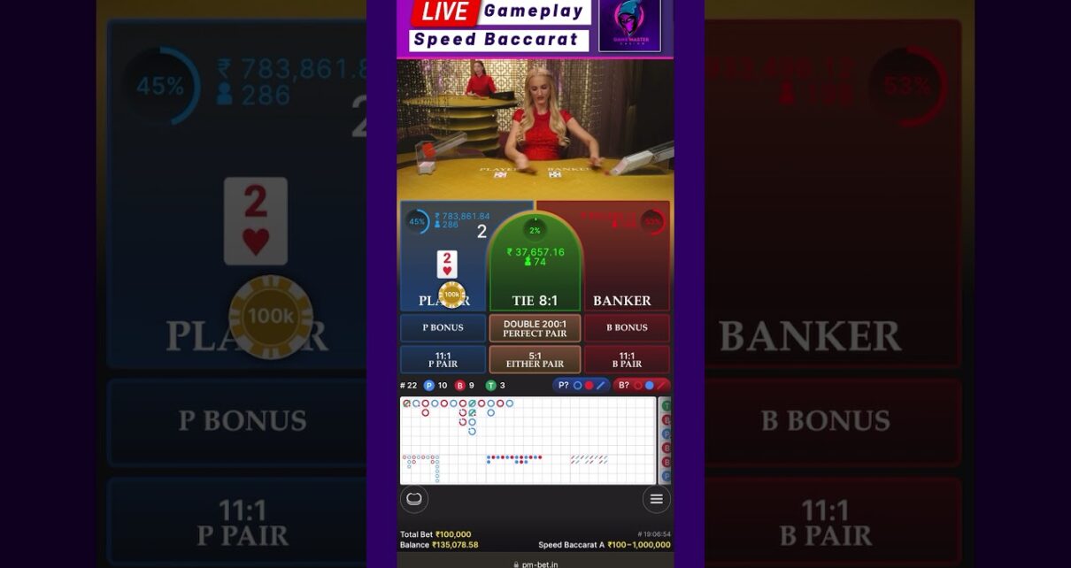 Big Win: Win 3.35 Lac in 2 Minutes with Our Best Baccarat Strategy Ever Actually Works at Casino Game Master Big Win: Win 3.35 Lac in 2 Minutes with Our Best Baccarat Strategy Ever Actually Works at Casino Game Master