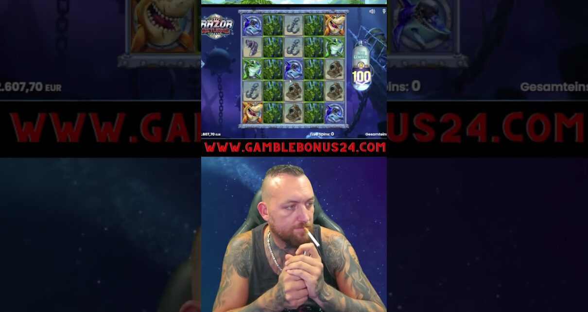 Razor Returns for the third time with a Big Win at the 100er Multi Shark Bonus Razor Returns for the third time with a Big Win at the 100er Multi Shark Bonus