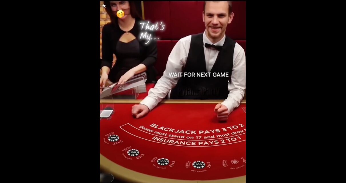 Your girlfriend works at an online casino and it’s a big win. Your girlfriend works at an online casino and it’s a big win.