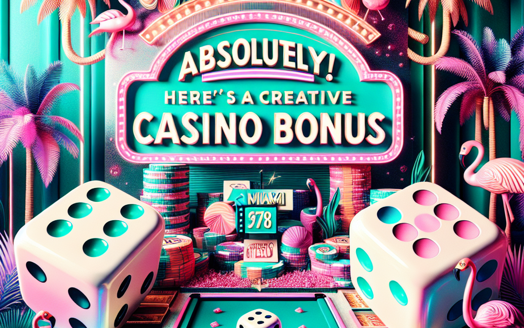Absolutely! Here’s a creative casino bonus offer for Miami Dice Casino: Absolutely! Here’s a creative casino bonus offer for Miami Dice Casino: