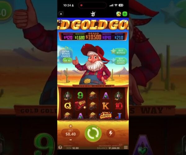 Big Win at DraftKings Online Casino: Gold Gold Gold