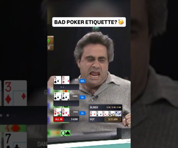 Did this poker player’s celebration cross the line? Big Win.