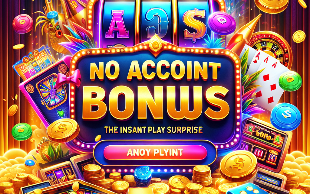 No Account Casino Bonus: The Instant Play Surprise No Account Casino Bonus: The Instant Play Surprise