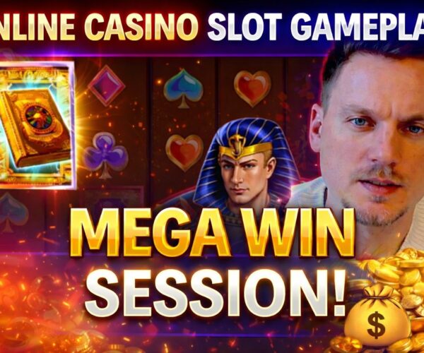 Online Casino Slot Gameplay Big Win Session with Free Spins Feature